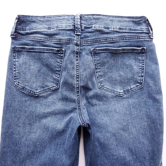 NYDJ Marilyn Straight Leg Blue Jeans Size 8 Sailor Pockets Lift Tuck Technology - Picture 4 of 12